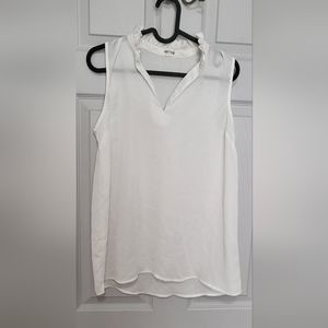 White see through blouse